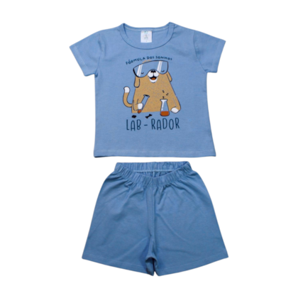Pijama Curto Masculino Estampa Dog 8026 - BconB