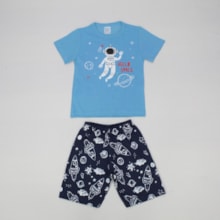Pijama Curto Masculino Estampa Space 4060 - Pitiluka