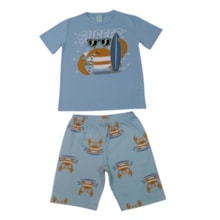 Pijama Curto Masculino Estampa Surfer 1001975 - Kyly