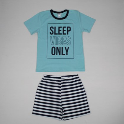 Pijama Curto Masculino Estampado Sleep Vibes Only 5189 - BconB