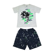 Pijama Curto Space Brilha no Escuro 0003 - Angerô