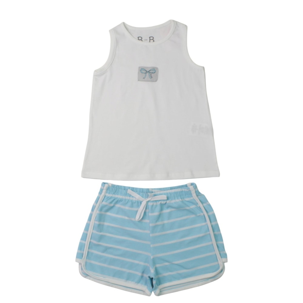 Pijama Feminino Curto com Listras 8518 - BconB
