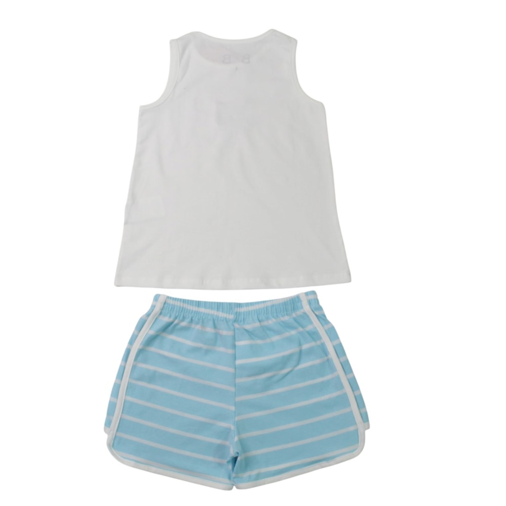 Pijama Feminino Curto com Listras 8518 - BconB