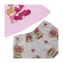 Pijama Feminino Curto Estampa Ursa 1001378 - Kyly  