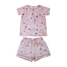 Pijama Feminino Curto Estampado Flores 00078 - Angerô 