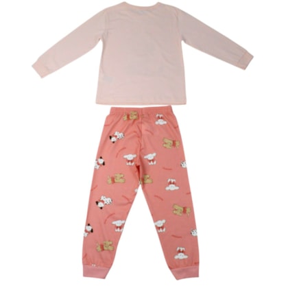 Pijama Feminino Malha Longo Estampa Cachorra Brilha No Escuro 27269 - Brandili