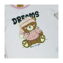 Pijama Longo Feminino Estampa Dreams Brilha no Escuro 26501 - Rollu