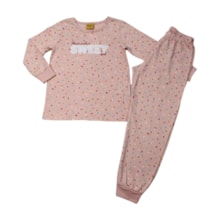 Pijama Longo Feminino Estampa Sweet Brilha no Escuro 26503 - Rollu