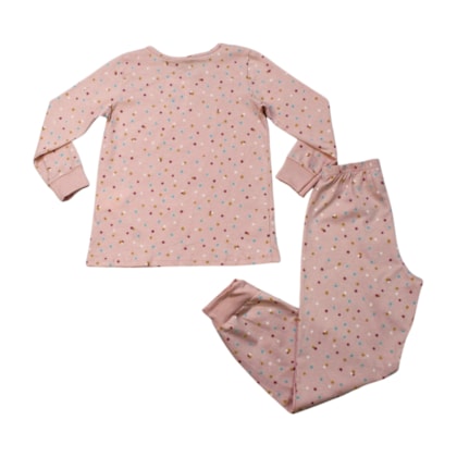 Pijama Longo Feminino Estampa Sweet Brilha no Escuro 26503 - Rollu