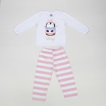 Pijama Longo Feminino Estampado Pinguim 9372  - Kiko
