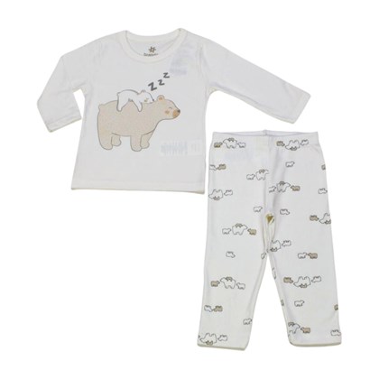 Pijama Longo Feminino Urso 54818 - Brandili