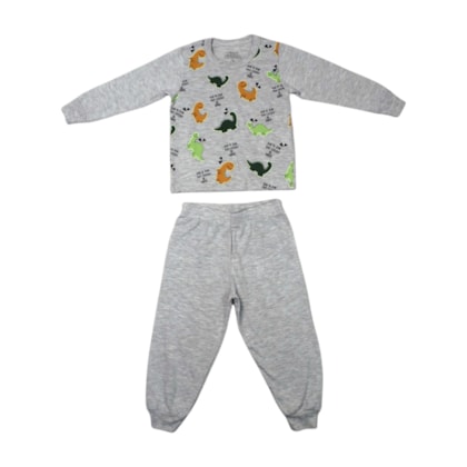 Pijama Longo Masculino Estampa Dinossauros 9314 - Bicho Bagunca