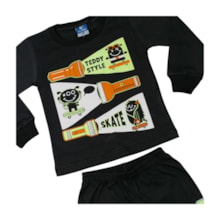 Pijama Longo Masculino Estampa Style Brilha no Escuro 18786 - Teddy
