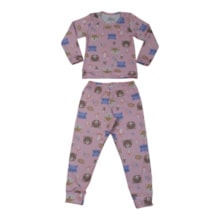 Pijama Longo Térmico Estampado Bichos 7333 - Bicho Bagunça