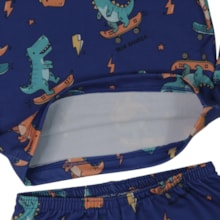 Pijama Longo Térmico Masculino Estampado Dinossauros  7334 - Bicho Bagunça