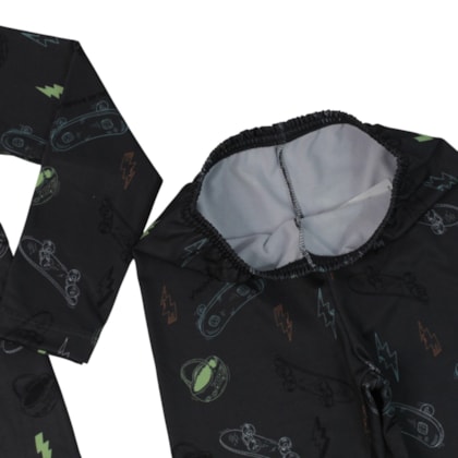 Pijama Longo Térmico Masculino Estampado Skate 7336 - Bicho Bagunça