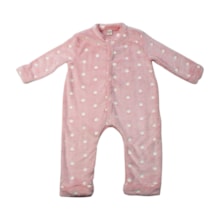 Pijama Macacão Pelúcia Feminino Bolas Brilha no Escuro 8773 - Pokotinha