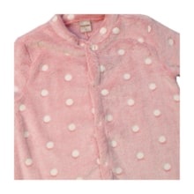 Pijama Macacão Pelúcia Feminino Bolas Brilha no Escuro 8773 - Pokotinha