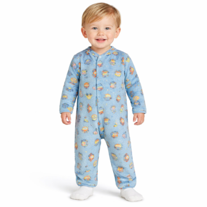 Pijama Macacão Pelúcia Masculino Estampado Carros  Brilha no Escuro 8629 - Perfect Boys