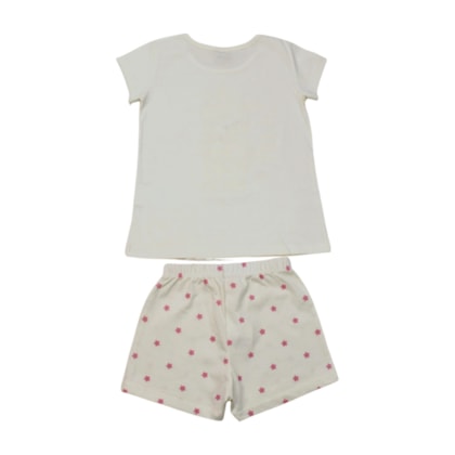 Pijama Malha Curto Feminino Estampa Ursa Brilha no Escuro 24500 - Rollu