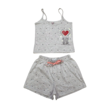 Pijama Malha Curto Feminino Estampado Coração Brilha no Escuro 00026 - Modme  