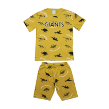 Pijama Malha Curto Masculino Estampa Dinossauros Brilha no Escuro 1000454 - Kyly 