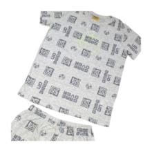 Pijama Malha Curto Masculino Estampa Game Brilha no Escuro 25292 - Rollu  