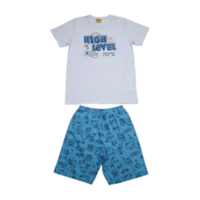 Pijama Malha Curto Masculino High Brilha no Escuro 21298 - Rollu 