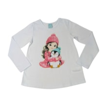 Pijama Malha Longo Estampa Pinguim Brilha no Escuro 1001635 - Kyly