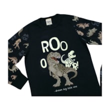 Pijama Malha Longo Estampado Dinossauro 00123 - Angerô