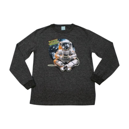 Pijama Malha Longo Masculino Estampa Astronauta Brilha no Escuro 1000877 - Kyly