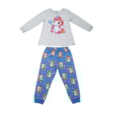Pijama Moletom Feminino Estampa Unicórnio Brilha no Escuro 1000864 - Kyly