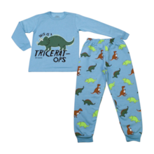 Pijama Moletom Masculino Estampa Dinossauro Brilha no Escuro 9280 - Bicho Bagunça 