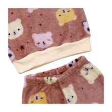 Pijama Pelúcia Feminino Estampado Bichos 8538 - Serelepe