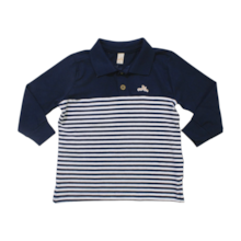 Polo Manga Longa com Listras 31391 - Glinny 