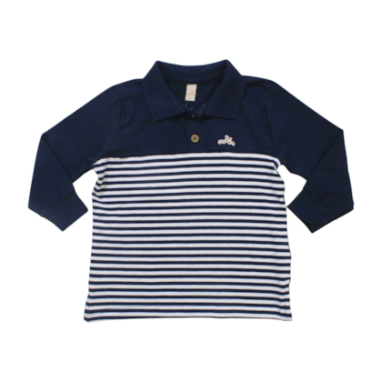 Polo Manga Longa com Listras 31391 - Glinny 