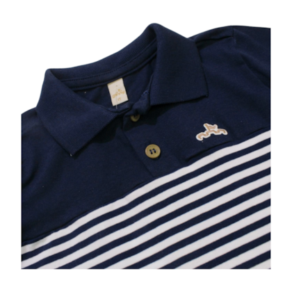 Polo Manga Longa com Listras 31391 - Glinny 