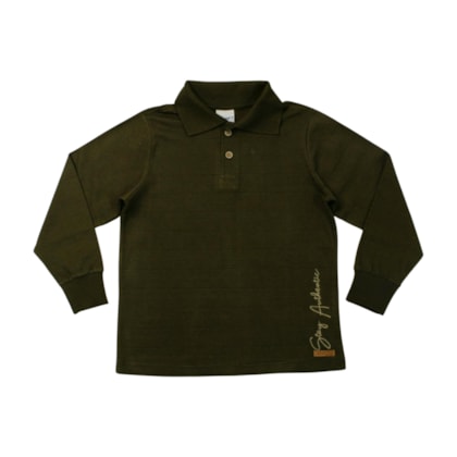 Polo Manga Longa Trabalhada Authentic Bordado 21647 - Angerô