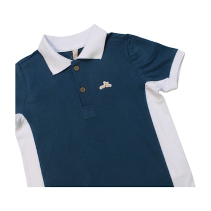 Polo Piquê com Faixa - 32968 - Glinny