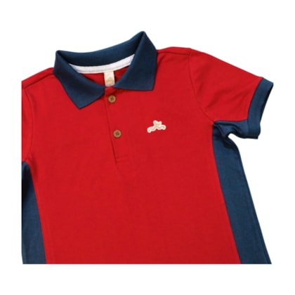 Polo Piquê com Faixa - 32968 - Glinny