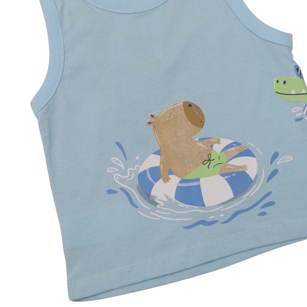 Regata Estampada Capivara 27201 - Rollu