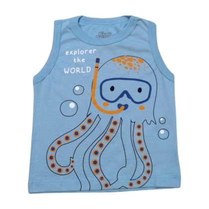 Regata Estampada Polvo 2373 - Bicho Bagunça 