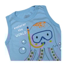 Regata Estampada Polvo 2373 - Bicho Bagunça 