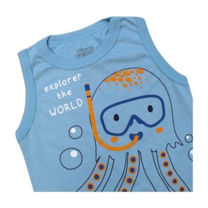 Regata Estampada Polvo 2373 - Bicho Bagunça 