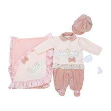 Saida Maternidade Plush Feminina Bordada Bichos Selva 4 Peças 2096 - Pipoquinhas