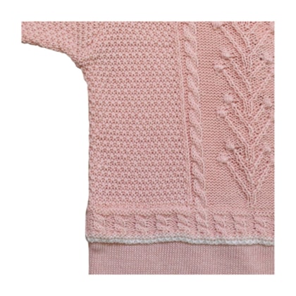 Saida Maternidade Tricô Feminina Trabalhada 3 Peças 2503005 - Club Colors