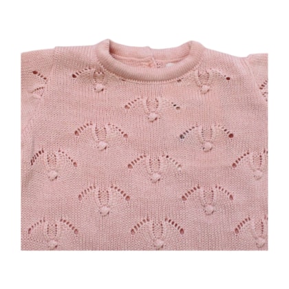 Saida Maternidade Tricô Feminina Trabalhada 3 Peças 2503006 - Club Colors