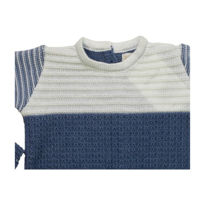 Saida Maternidade Tricô Masculina Trabalhada 3 Peças 2503003 - Club Colors