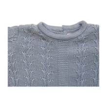 Saida Maternidade Tricô Masculina Trabalhada 3 Peças 2503008 - Club Colors