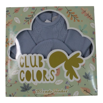 Saida Maternidade Tricô Trabalhada Masculina Victor 3 Peças 2603002 - Club Colors